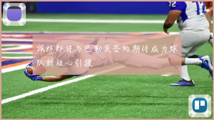 佩林即将与巴勒莫签约期待成为球队新核心引援